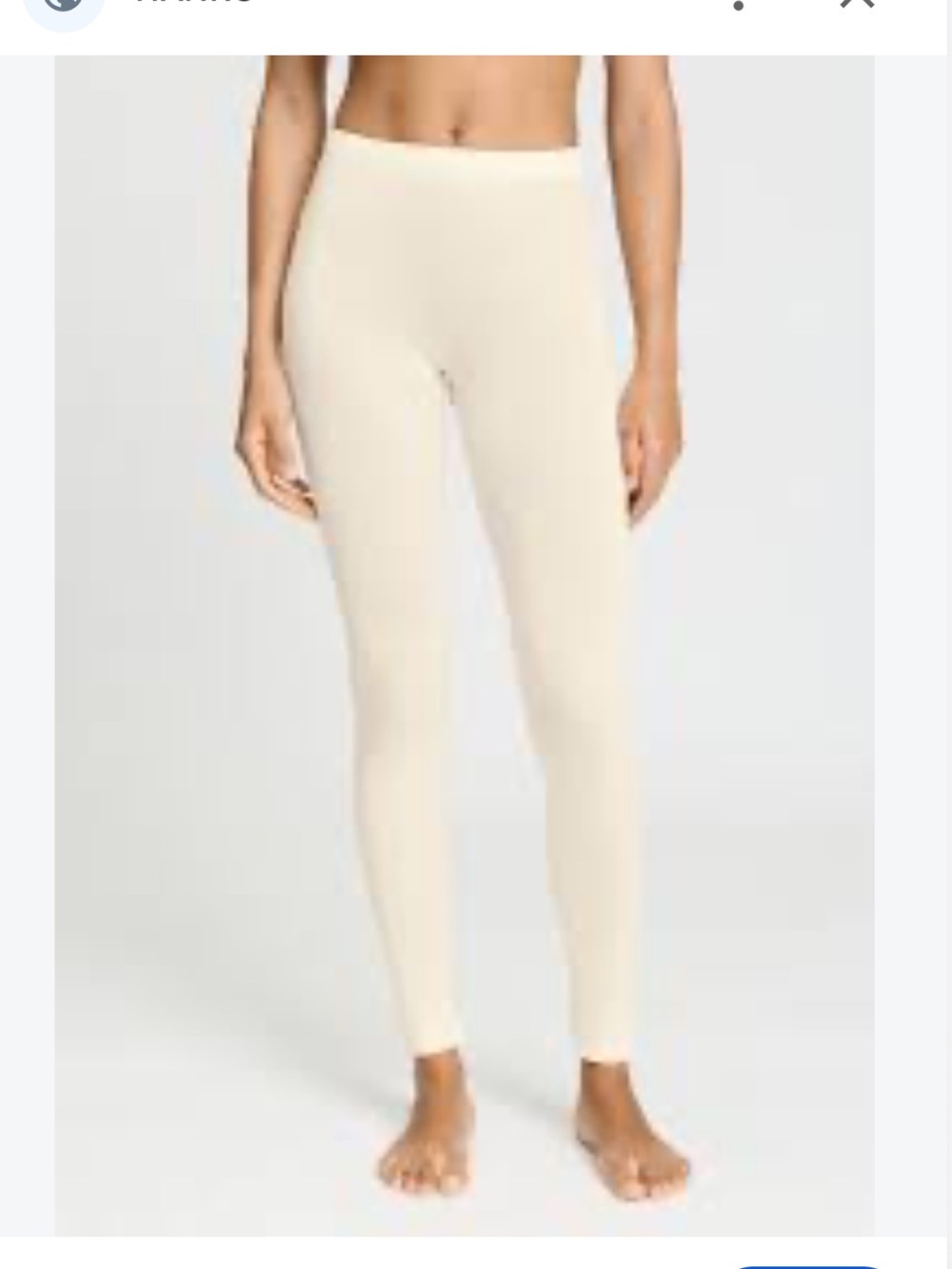 HANRO S High-Rise Cream Seamless Leggings